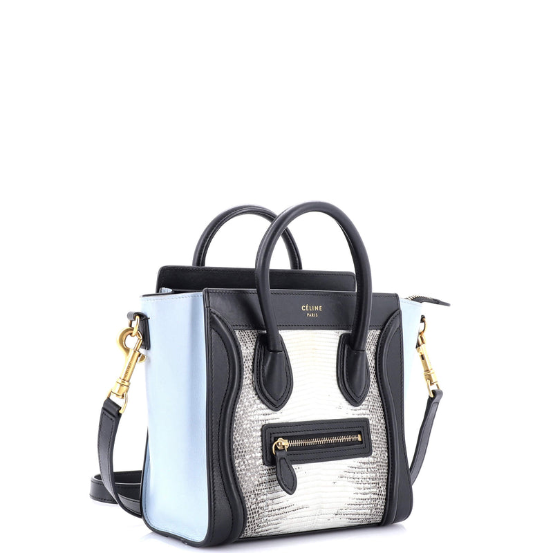 Celine Luggage Bag Lizard And Leather