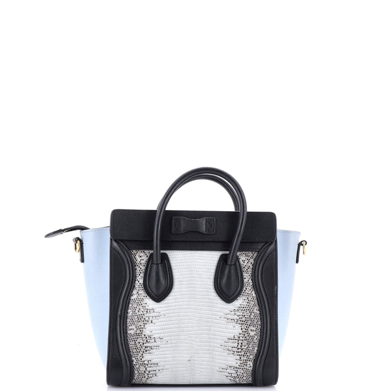 Celine Luggage Bag Lizard And Leather