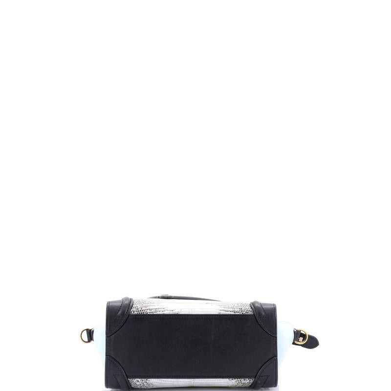 Celine Luggage Bag Lizard And Leather