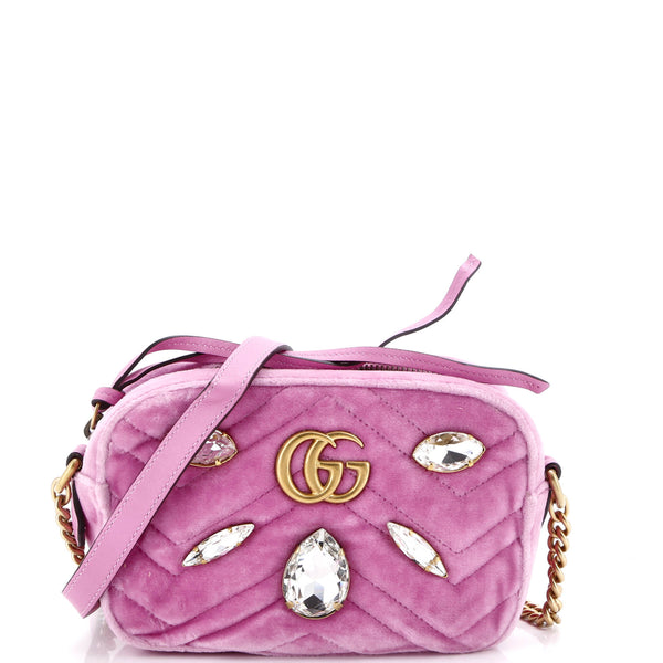 Gucci Gg Marmont Shoulder Bag Crystal