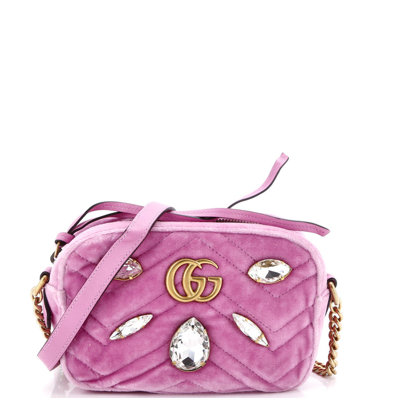 Gucci Gg Marmont Shoulder Bag Crystal