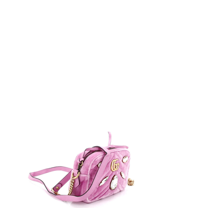 Gucci Gg Marmont Shoulder Bag Crystal