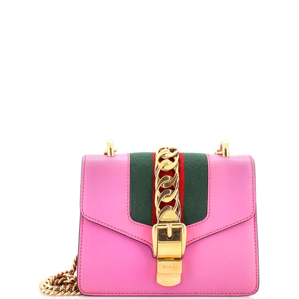 Gucci Sylvie Chain Shoulder Bag Leather