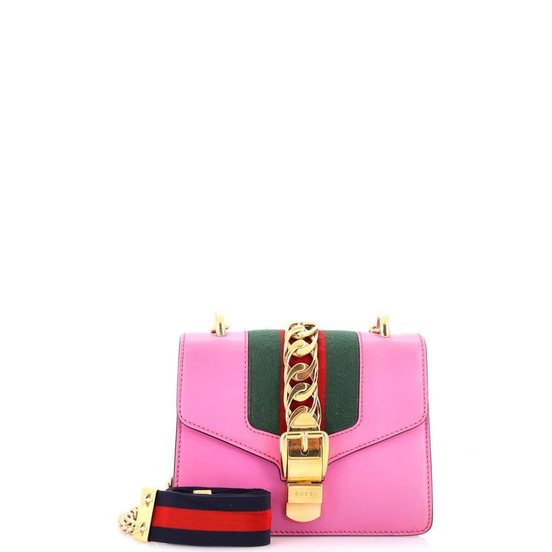 Gucci Sylvie Chain Shoulder Bag Leather