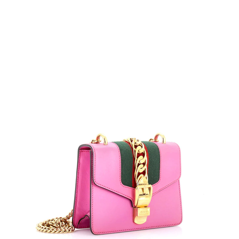 Gucci Sylvie Chain Shoulder Bag Leather
