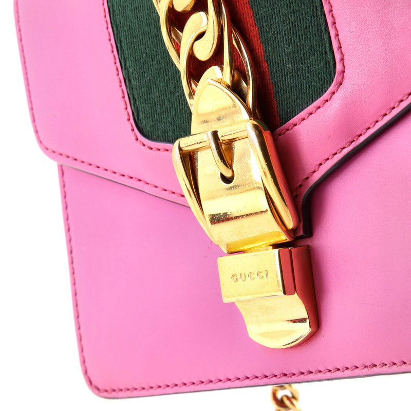 Gucci Sylvie Chain Shoulder Bag Leather