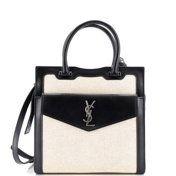 Saint Laurent Uptown Tote Canvas With