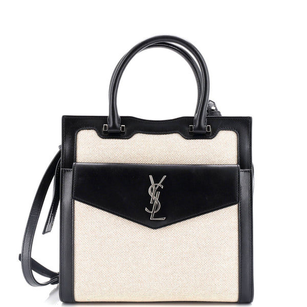 Saint Laurent Uptown Tote Canvas With