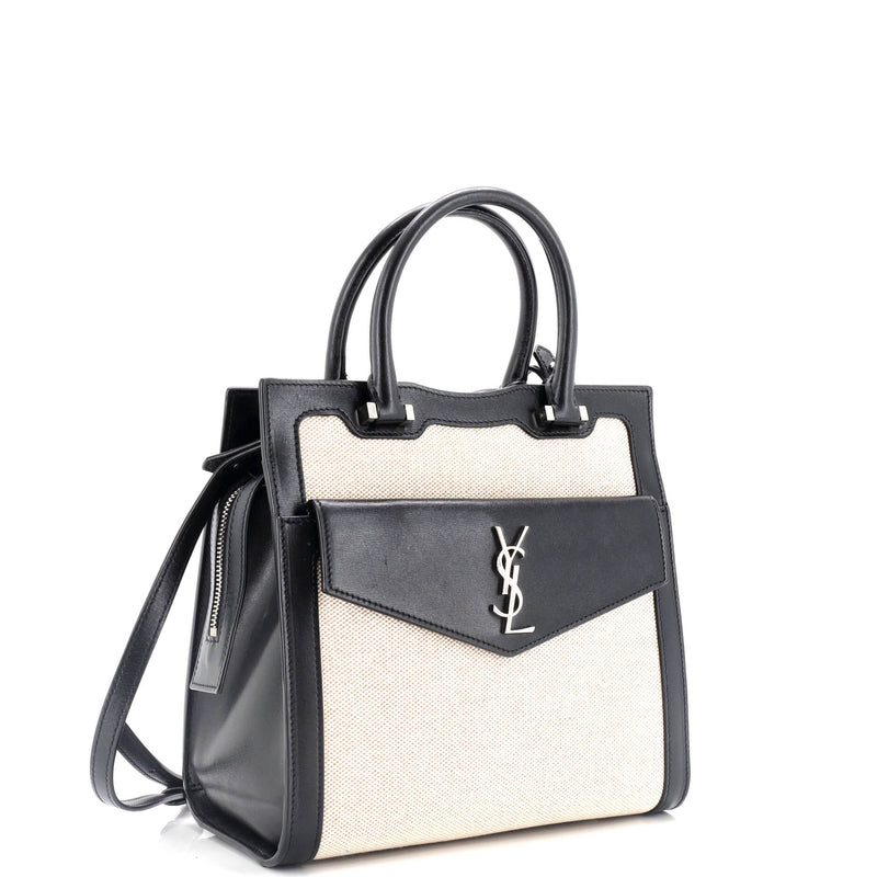 Saint Laurent Uptown Tote Canvas With