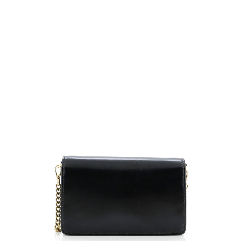 Prada Triangle Logo Plaque Envelope