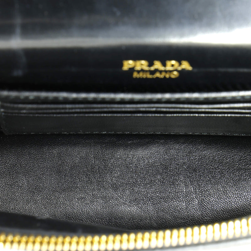 Prada Triangle Logo Plaque Envelope