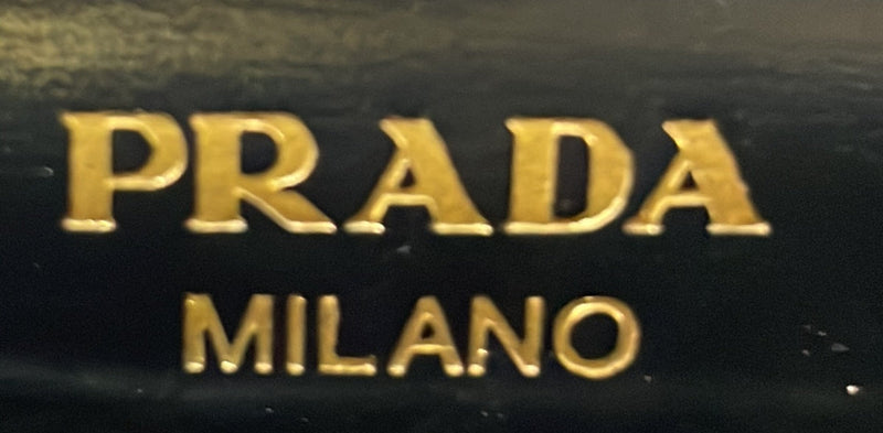 Prada Triangle Logo Plaque Envelope
