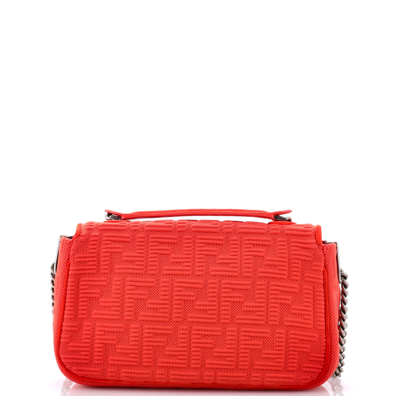 Fendi Midi Baguette Chain Bag Zucca