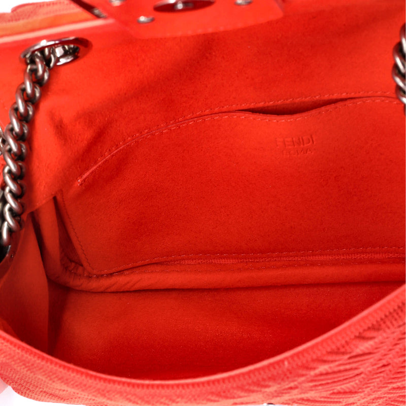 Fendi Midi Baguette Chain Bag Zucca
