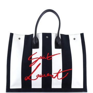 Saint Laurent Noe Shopping Tote Striped