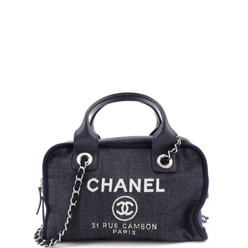 Chanel Deauville Bowling Bag Denim Small