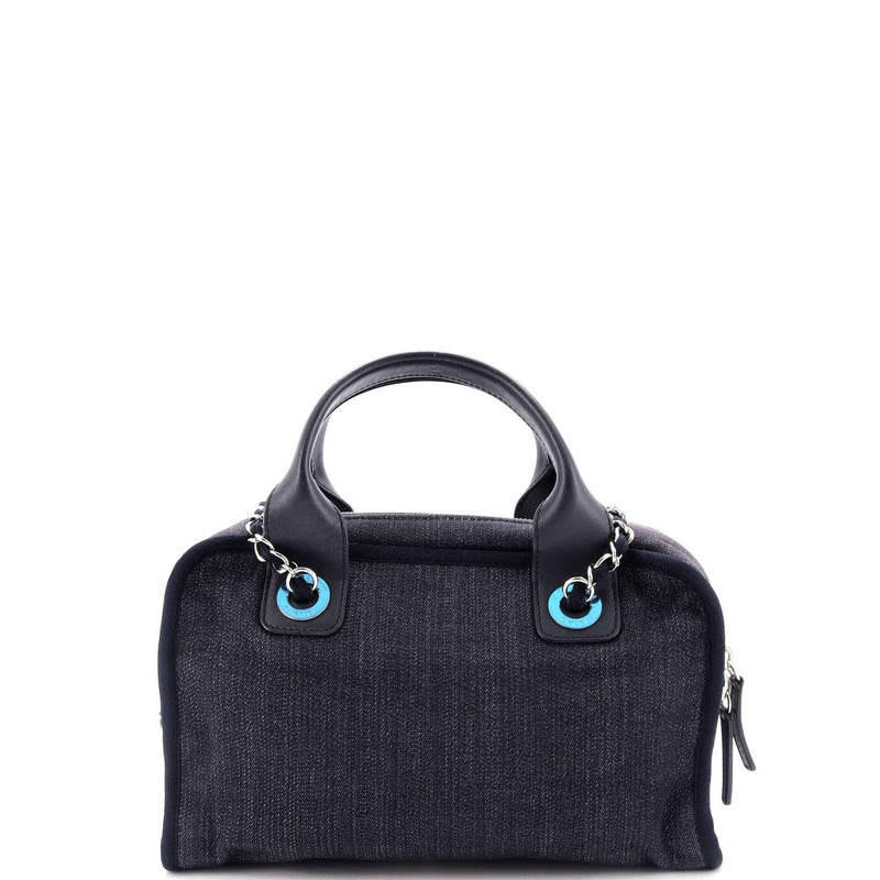 Chanel Deauville Bowling Bag Denim Small