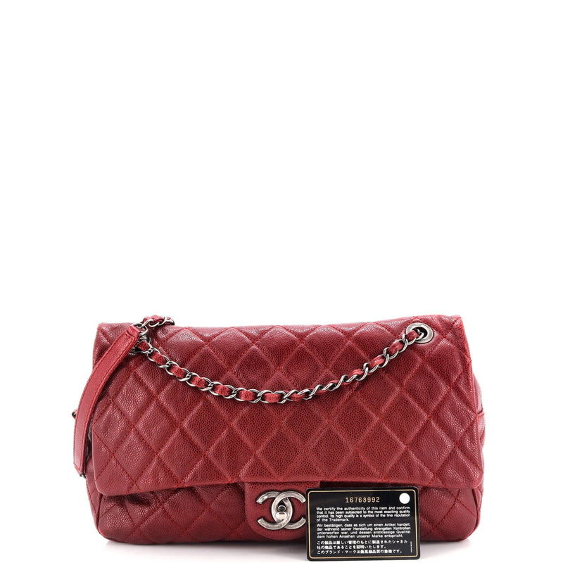 Chanel Easy Flap Bag Quilted Caviar