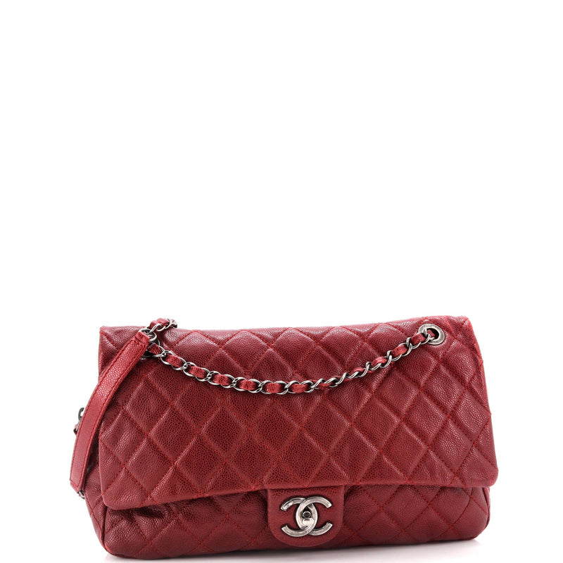 Chanel Easy Flap Bag Quilted Caviar