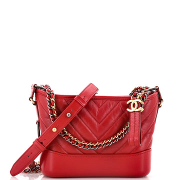 Chanel Gabrielle Hobo Chevron Aged