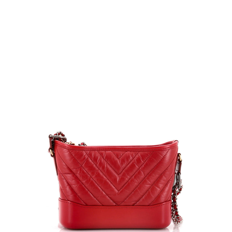 Chanel Gabrielle Hobo Chevron Aged
