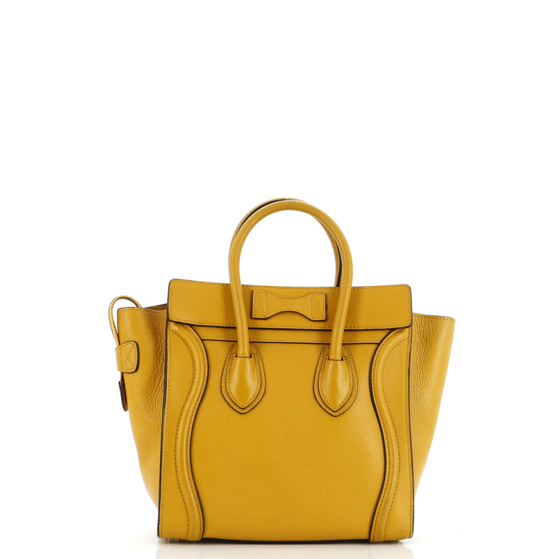 Celine Luggage Bag Grainy Leather Micro