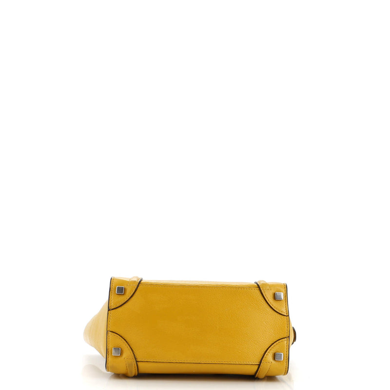 Celine Luggage Bag Grainy Leather Micro