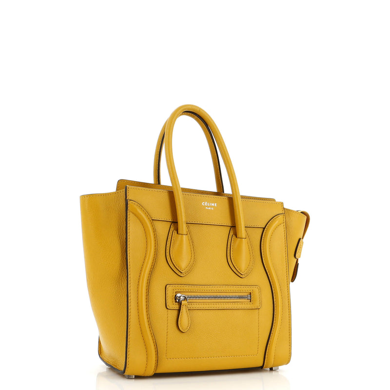 Celine Luggage Bag Grainy Leather Micro