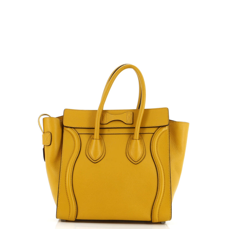 Celine Luggage Bag Grainy Leather Micro