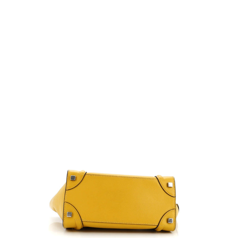 Celine Luggage Bag Grainy Leather Micro