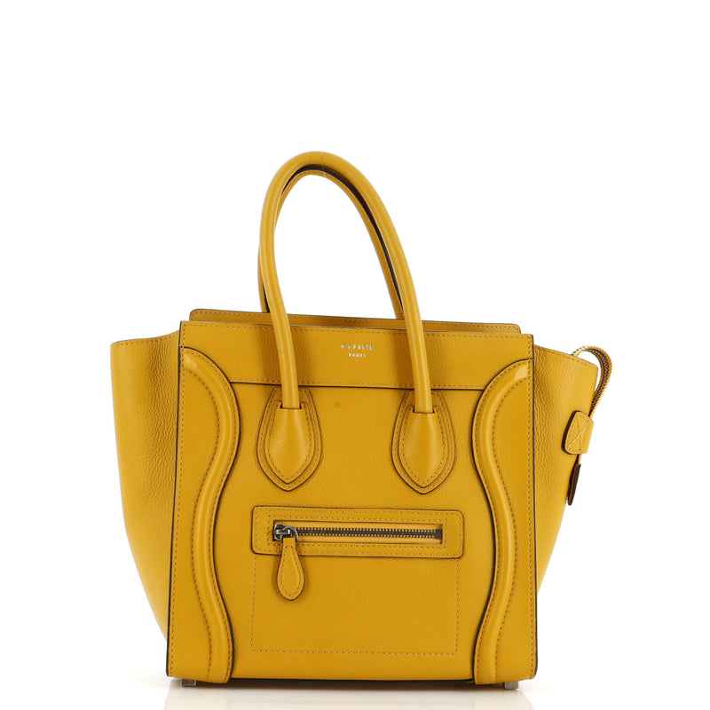 Celine Luggage Bag Grainy Leather Micro