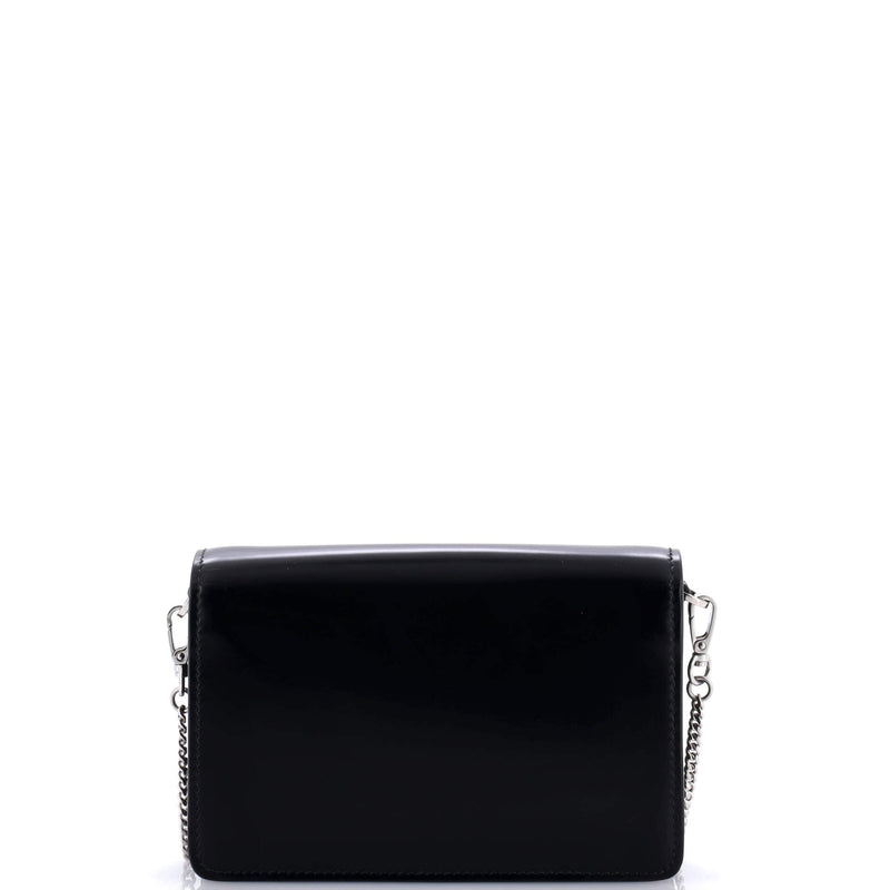 Prada Maxi Triangle Logo Chain Flap Bag