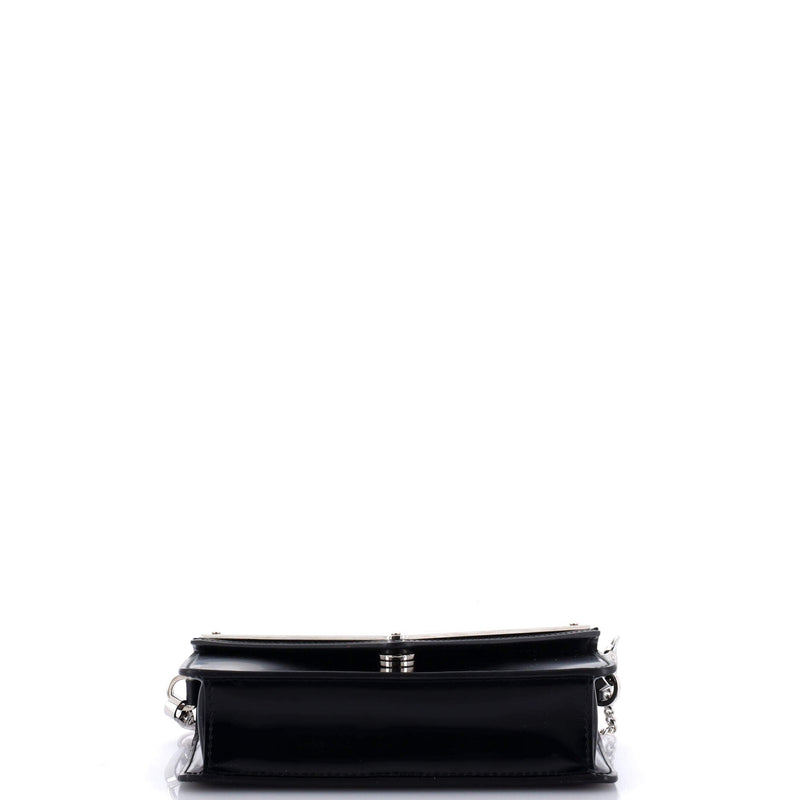 Prada Maxi Triangle Logo Chain Flap Bag