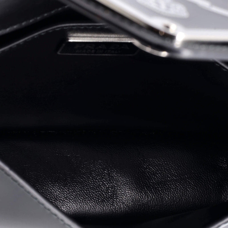Prada Maxi Triangle Logo Chain Flap Bag