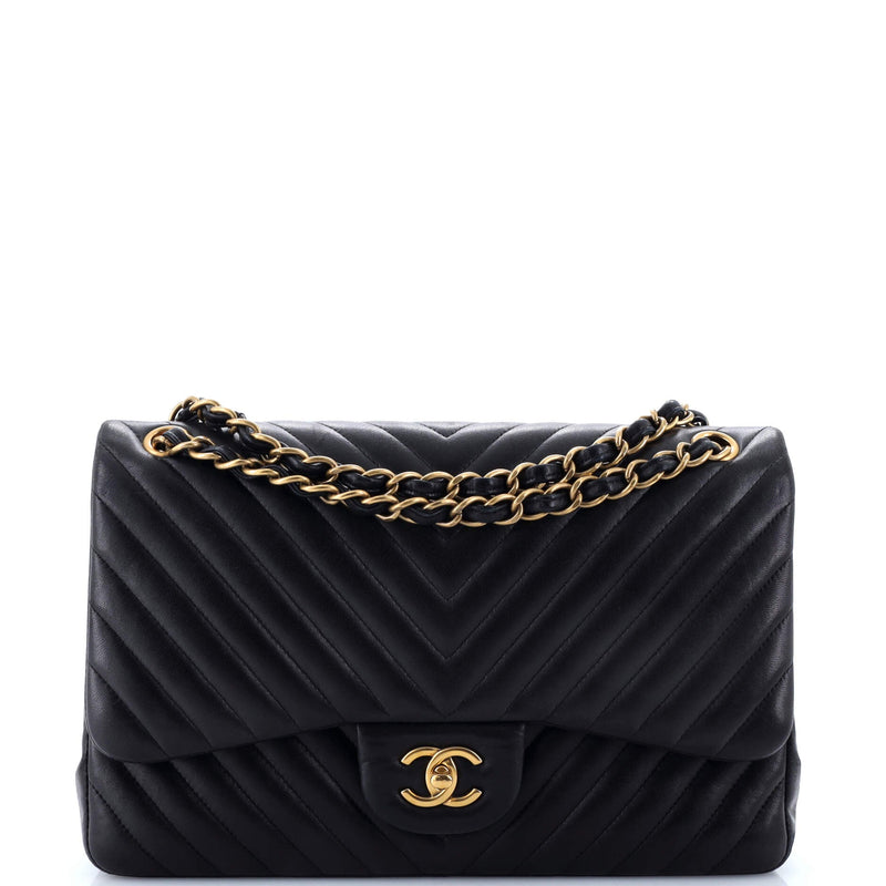 Chanel Classic Double Flap Bag Chevron