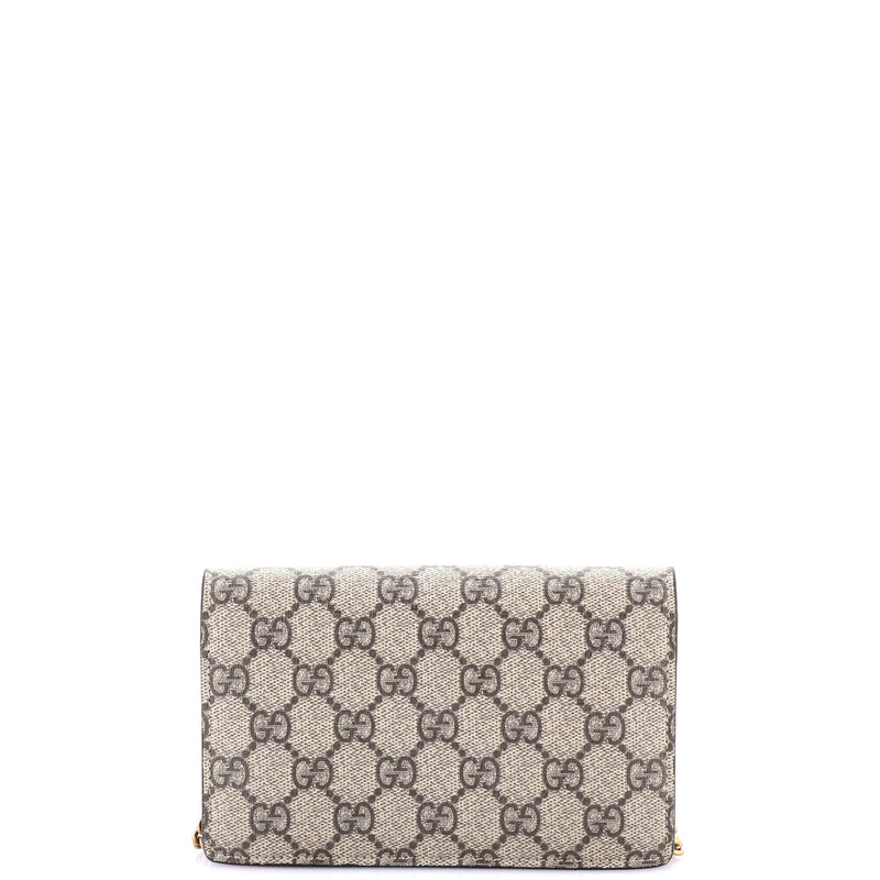 Gucci Cherries Wallet On Chain Gg Coated
