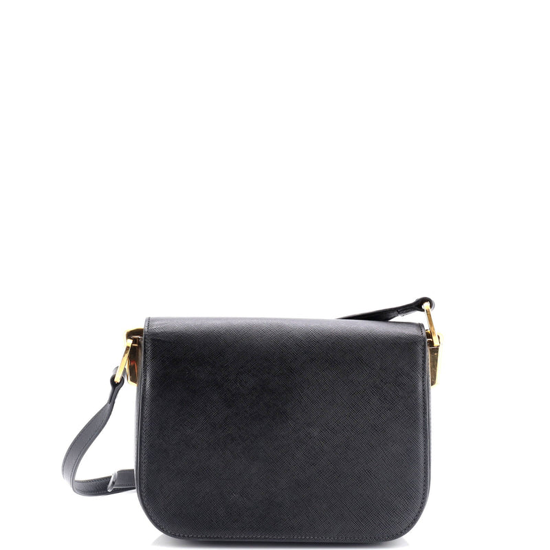 Prada Embleme Flap Bag Saffiano Leather