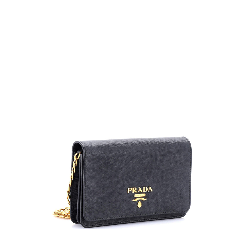 Prada Chain Wallet Crossbody Saffiano