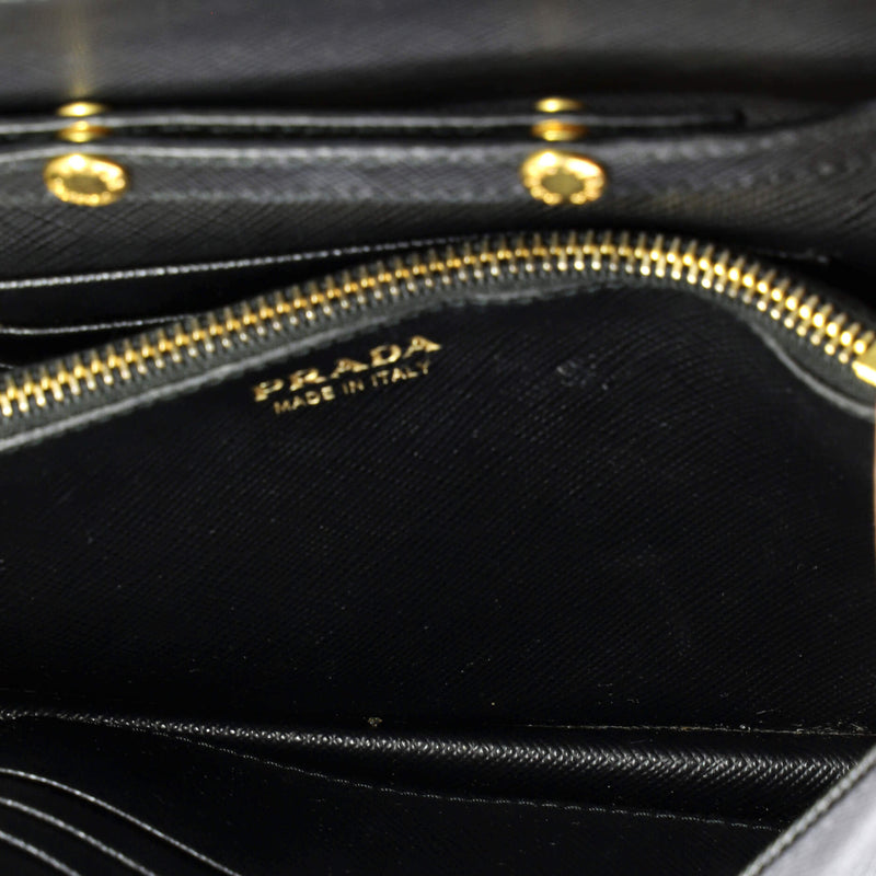 Prada Chain Wallet Crossbody Saffiano
