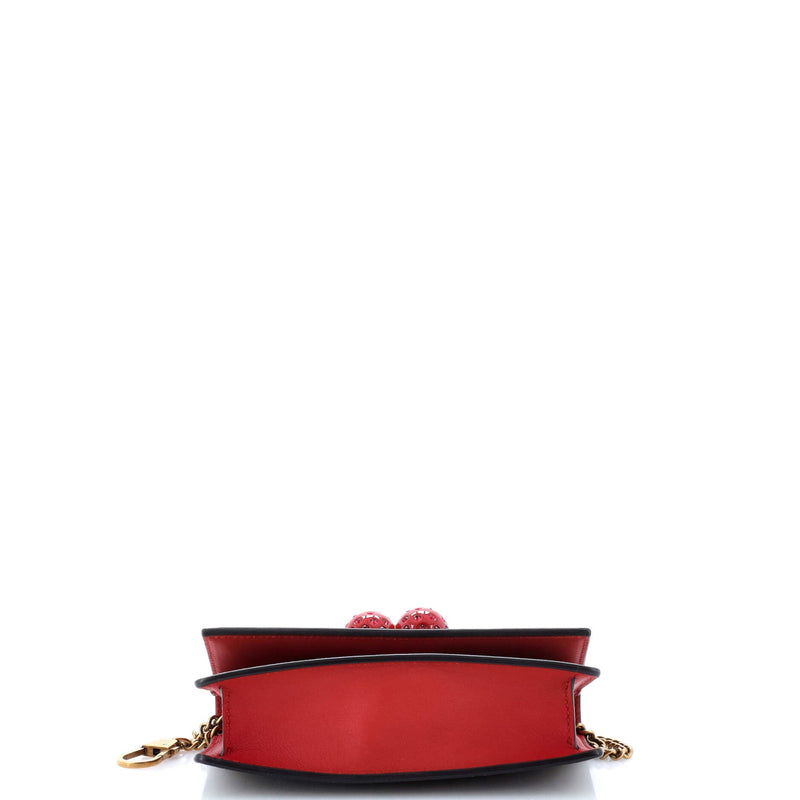Gucci Cherries Wallet On Chain Gg Coated