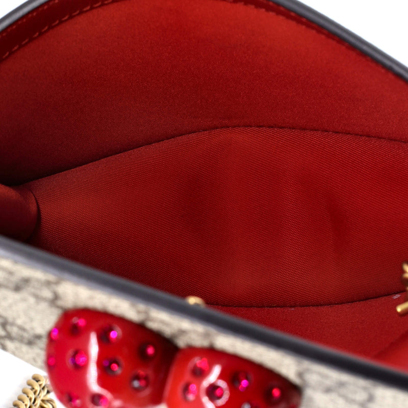 Gucci Cherries Wallet On Chain Gg Coated