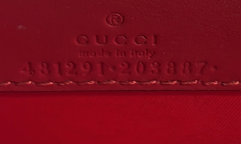 Gucci Cherries Wallet On Chain Gg Coated