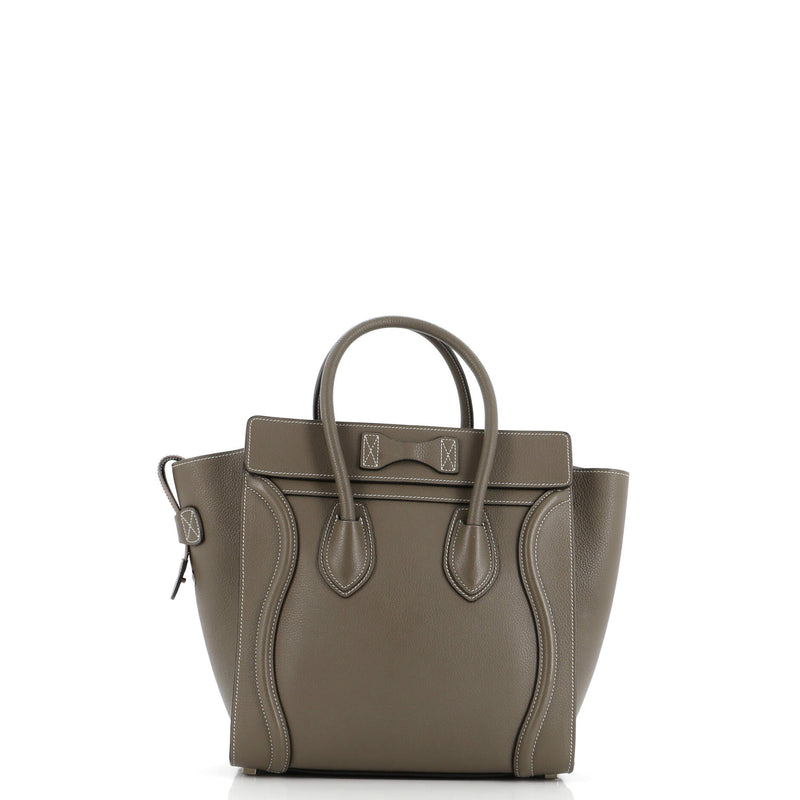 Celine Luggage Bag Grainy Leather Micro