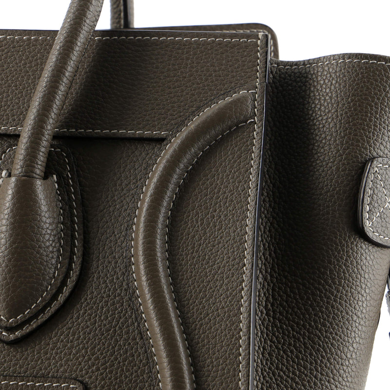 Celine Luggage Bag Grainy Leather Micro