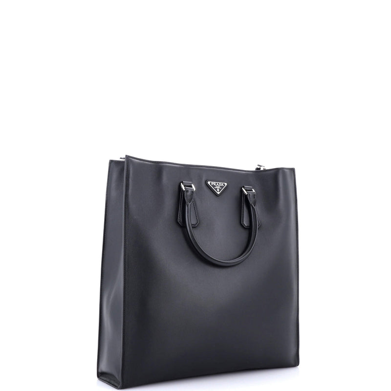 Prada Convertible Triangle Shopper Tote