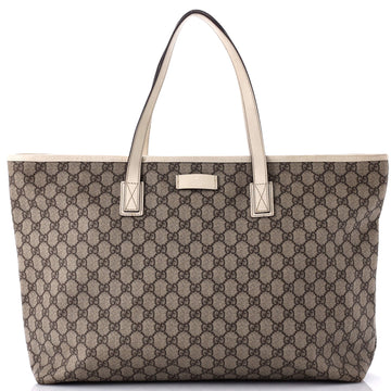 Gucci Plus Tote Gg Coated Canvas Large