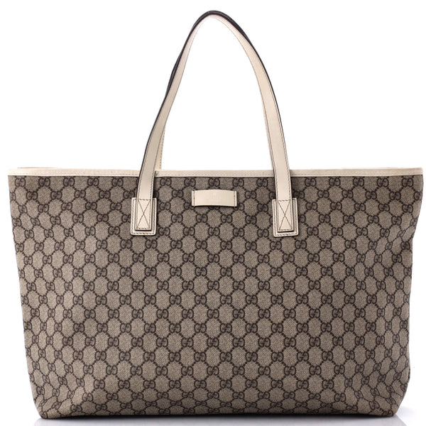 Gucci Plus Tote Gg Coated Canvas Large