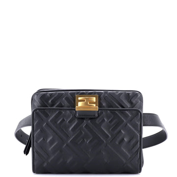 Fendi Upside Down Bag Zucca Embossed