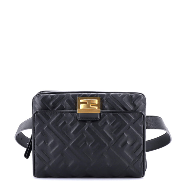 Fendi Upside Down Bag Zucca Embossed