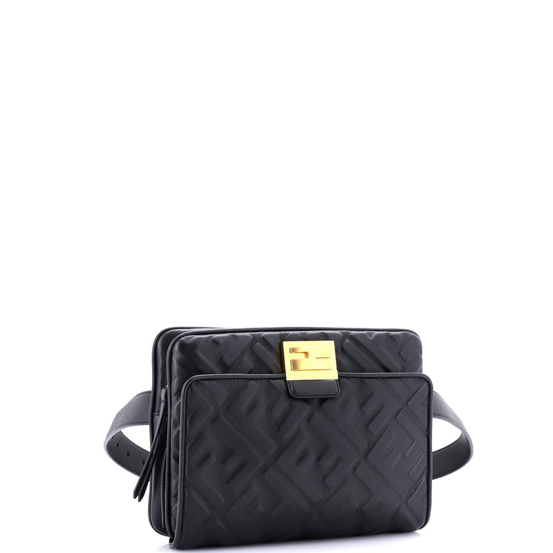 Fendi Upside Down Bag Zucca Embossed